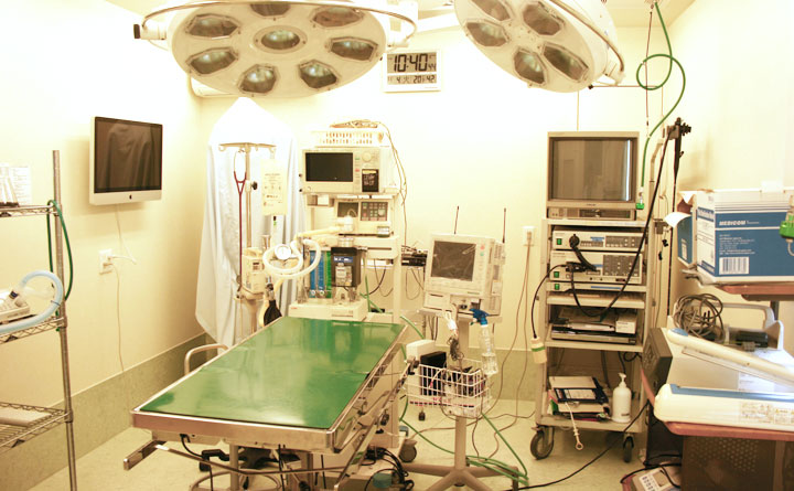 設備の整った手術室で様々な手術を行います